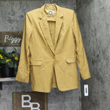 DKNY Womens Single-Button Blazer Suit Jacket UE5J8100 Whiskey Brown 10