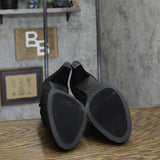 Journee Collection Womens Comfort Sanzi Heeled Booties SANZI-WD Black 10W