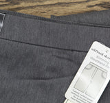 Alfred Dunner Womens Proportioned Short Allure Slim Pant Pants Gray 18 Short