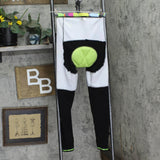 Aogda Womens Fleece Lined Cycling Pants w/ Leg Zip Black Multi L