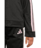 Adidas Little Girls Tricot Athletic Jogger Pants AG10644C Black / Pink 5
