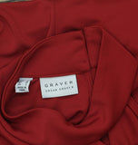 Susan Graver Premier Knit Mock Neck Cold Shoulder Dress Dark Cranberry Red M