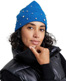 Charter Club Womens 100% Cashmere Embellished Cuffed Beanie Bright Marine Blue