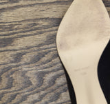 Nine West Womens Stiletto Heel Tatiana Pump 60289666 Black Leather 10M