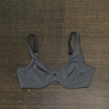 Lilyette Womens Plunge Into Comfort Keyhole Minimizer Bra Silver Lining Gray 36C