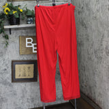 State Of Day Womens Lace-Trim Pajama Pants 100198303MS Tango Red 2XL