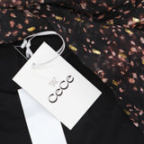 Cece Womens Mixed Media Mock Neck Knit Top 7052699 Rich Black 1 XL