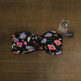 Kate Spade Womens Shirred Bikini Top Rosette Swim Bandeau S1E456 Black Multi M