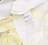 JM Collection Printed Medallion Garden Knit Blouse Top Primrose Yellow / Multi L