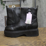 Wild Fable Honor Ankle Combat Platform Boots 94642926 Black 8M
