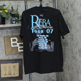 Alstyle Mens Vintage Reba McEntire 2007 Concert Band T-Shirt Black L