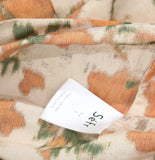 Sefr Sleeve Button Down Collar Floral Beach Camp Shirt Illusion Orange Multi S