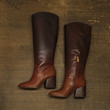 Vince Camuto Leila Ombre Knee High Dress Boot VC-LEILA Chocolate Fade Brown 7M