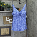 Raisins Curve Trendy Plus Lucia Printed Swimdress One Piece Slate Blue 14W
