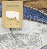 Levi's Womens 501 Curve Jeans Button Fly 94417265 Play on Ref Blue 32x30
