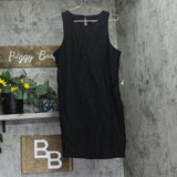 MSK Womens Sleeveless Shift Mini Dress 93683741X Rich Black L