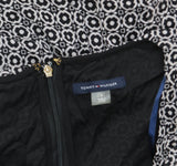 Tommy Hilfiger Short Sleeve Smocked Surplice Dress Black / Ballerina Pink 8