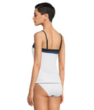 Tommy Bahama Island Cays Colorblock Bandini Swim Top Tankini White / Blue XL