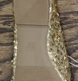 A New Day Sammie Sequin Ballet Flats with Memory Foam 94685484 Gold Yellow 6.5M