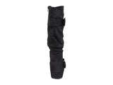Journee Collection Jester-01 Faux Suede Buckle Flat Boots Black 6M