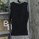 I. S. Pro by Insta Slim Slimming Shaper Sleeveless Elastic Tank Top Black M