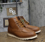 Goodfellow & Co Mens Niles Mock Toe Boots 90971861 Cognac Brown 7