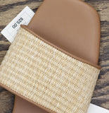 A New Day Womens Maren Sandals Raffia 94805584 Natural Brown 8M