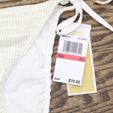Michael Michael Kors Womens String Tie Bikini Bottom MM92314 White XS