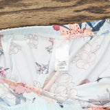 Flora Nikrooz Womens Ribbon Accent Sleep Shorts T90882 Blue Floral L