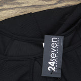24Seven Comfort Apparel Womens Plus Size Crepe Keyhole Cap Sleeve Dress Black 1X
