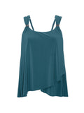 Miraclesuit Underwire Tankini Swim Top with Adjustable Straps Nova Green Blue 10