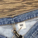 Levis Mens Vintage Y2K 501 Button Fly Jeans Bleached Blue See Measurements