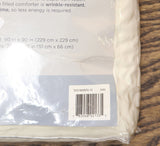 Truly Soft Pleated Duvet Set 3-Piece 72236640034 Ivory  Off White Full/Queen