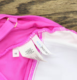 Bleu By Rod Beattie Womens Plunging V-Neck One-Piece Swimsuit Dahlia Pink 10
