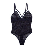 Hanky Panky Lace Tropical Storm Thong-back Bodysuit Summer Rain Purple Blue M