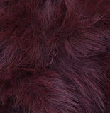 Wild Fable Short Faux Fur Jacket with Hook Closure and Shawl Collar Maroon Red L
