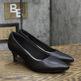 Clarks Womens Linvale Jerica Pump Heeled Shoes 26137208 Black Leather 8M