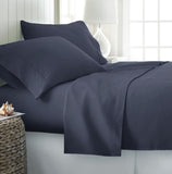 Ienjoy Home Microfiber Soft Brush 3-Piece Sheet Set Navy Blue Twin