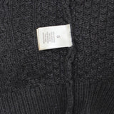 Leo & Nicole Womens Chunky Kinit Open Front Cardigan Sweater Charcoal Gray S