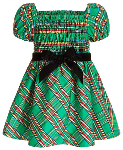 Inc International Concepts Toddler Girls Tie Front Plaid Midi Dress 10850894