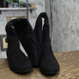 Style & Co Womens Kimmball Wide-Calf Over-The-Knee Boots Black 11M-WC