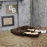 A New Day Womens Twiggy Multi Buckle Mini Heel Flats 94303757 Brown 7M