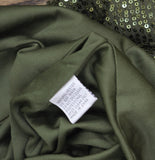 Ieena For Mac Duggal Long Sleeve Evening Gown with Ruched Waist Green 10