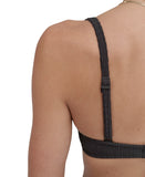 DKNY Womens Textured Molded Balconette Bikini Top Swim DIMTS470 Black L