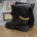 A New Day Chain Accent Knee-High Boots with Memory Foam Insole Black 9M-WC