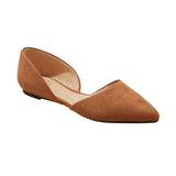A New Day Womens Julie Ballet Flats with Memory Foam Insole Cognac Brown 6.5M