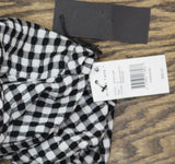 Black Tape Womens Trendy Plus Size Button Front Trapeze Dress Black / White X