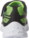 Skechers Kids Boys Microspec 2.0 Sneaker Glide-Step Black / Blue / Lime 6T