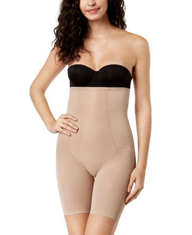 Miraclesuit Womens Extra Firm Control High-Waist Thigh Slimmer Stucco Brown S