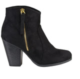Journee Collection Womens Link Bootie Boots LINK-BLK Black 7.5M